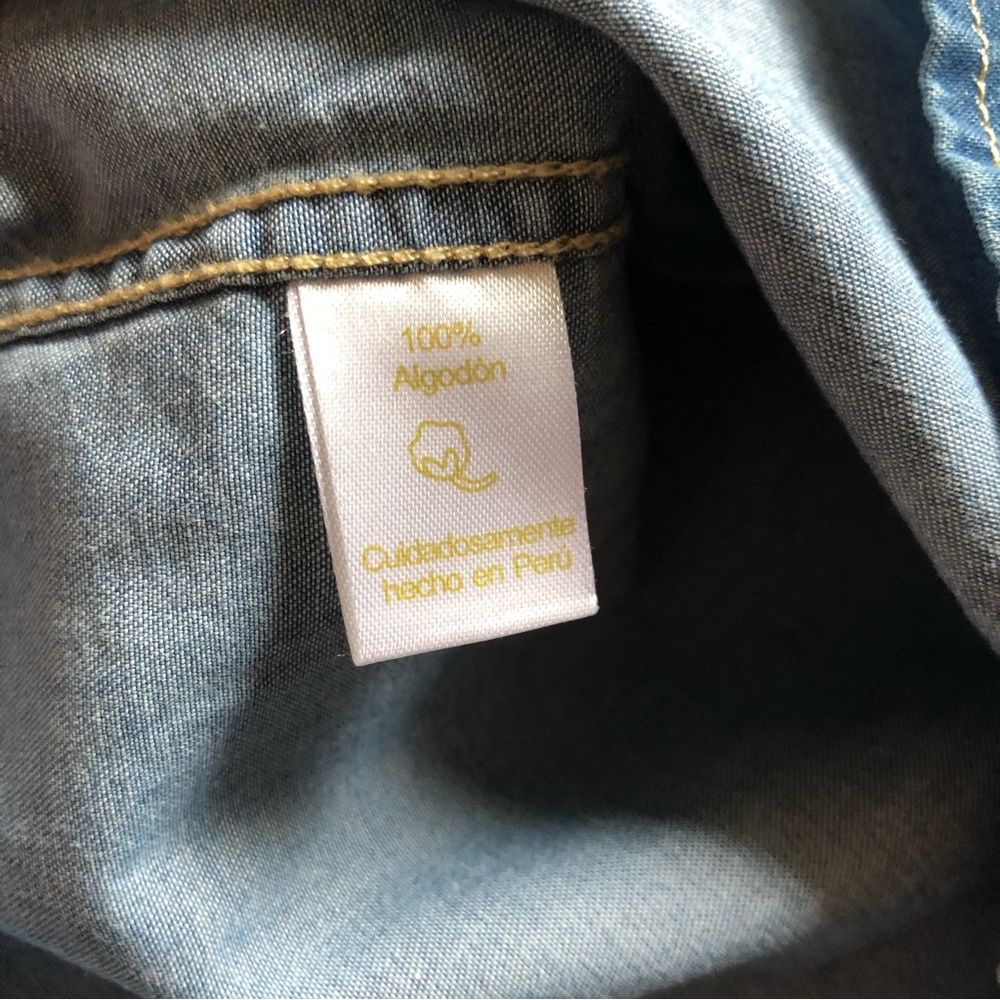 Boys Soft Chambray Cotton Shirt - Picture 4 of 6